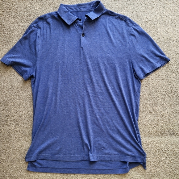 Lululemon Classic Blue Polo Shirt with Relaxed Fit - Picture 1 of 9